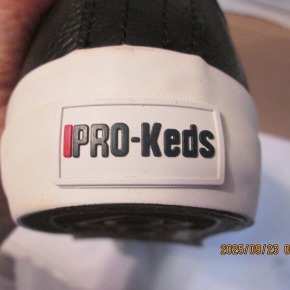 NIB Men's Pro-Keds Lo Black Leather Sneakers Size 11 M - Picture 7 of 8